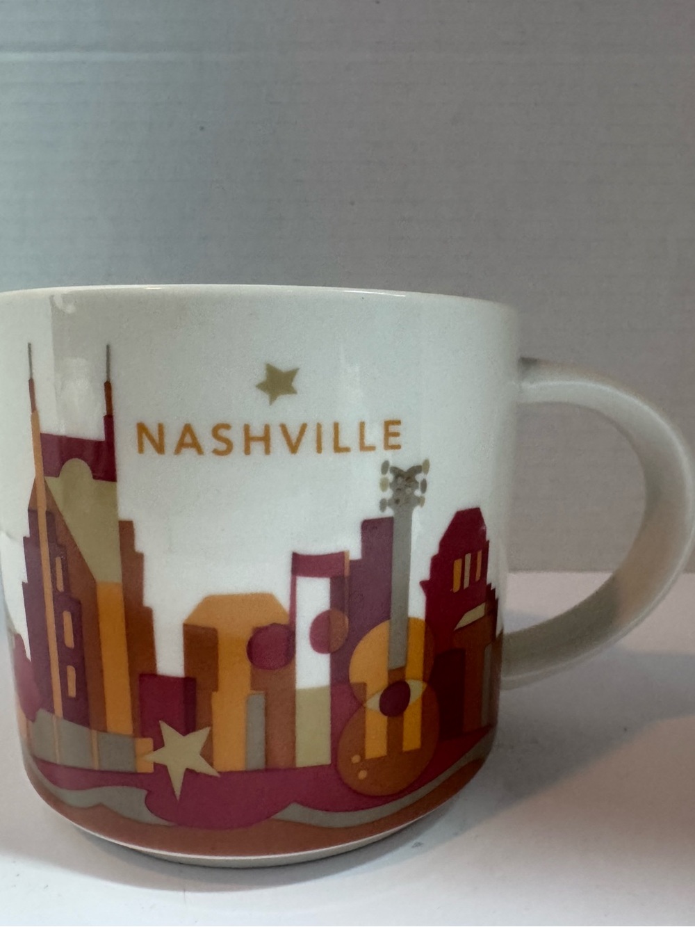 Starbucks You Are Here Series Nashville 14oz Coffee Mug 2012